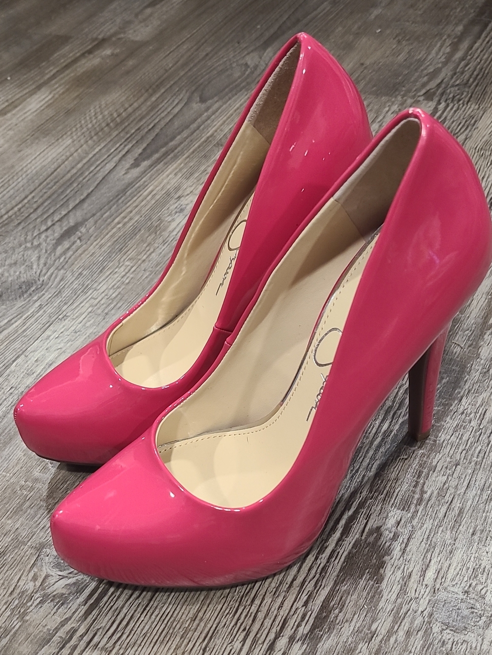 Jessica Simpson Calie Round Toe Classic Pimk Heels Size 5.5